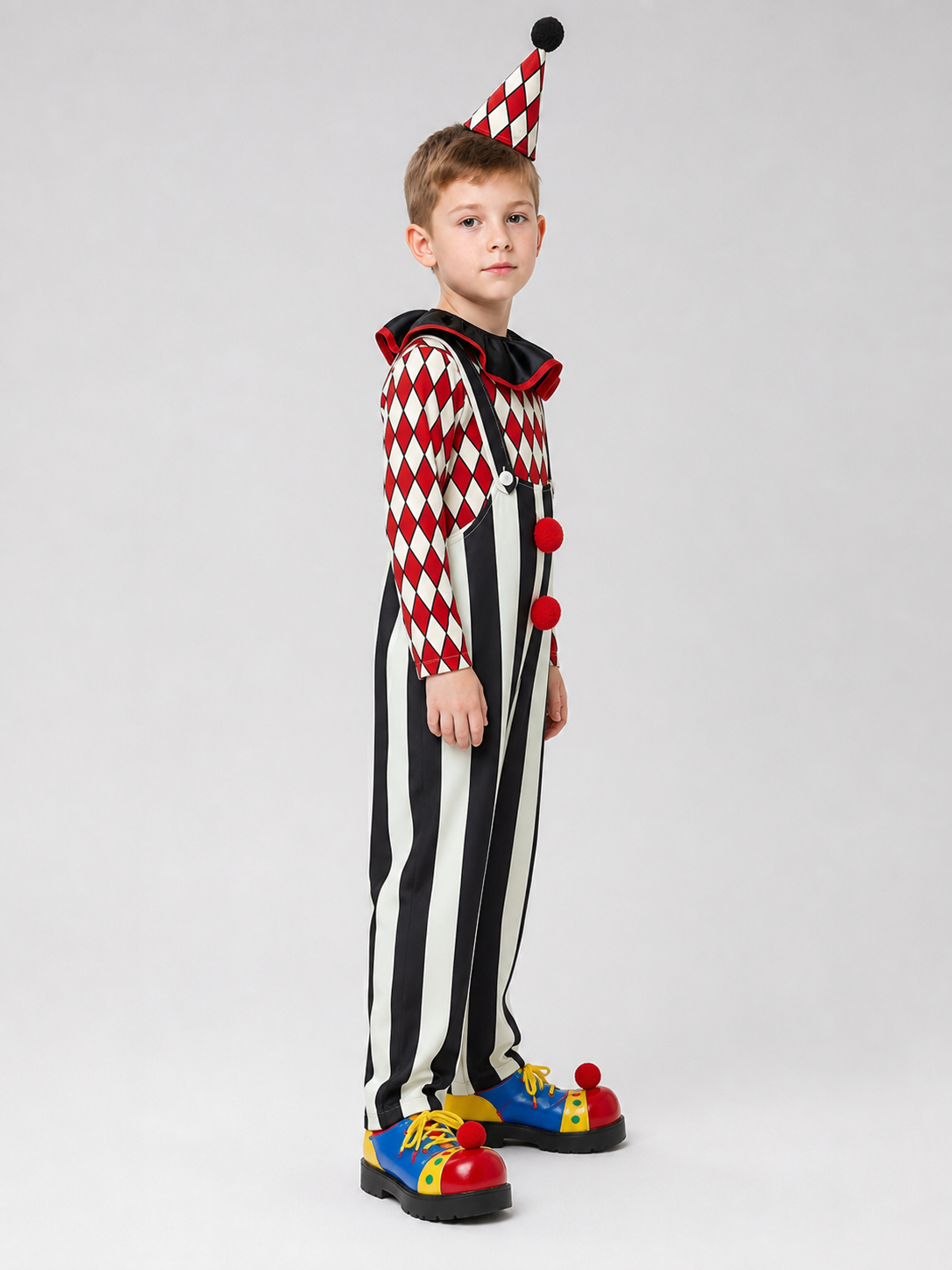 Clown Costume with Hat and Nose