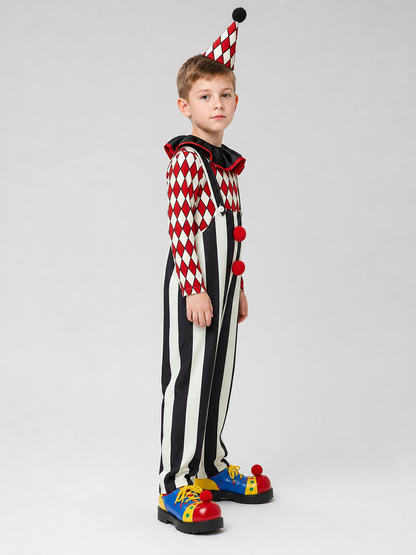 Clown Costume with Hat and Nose