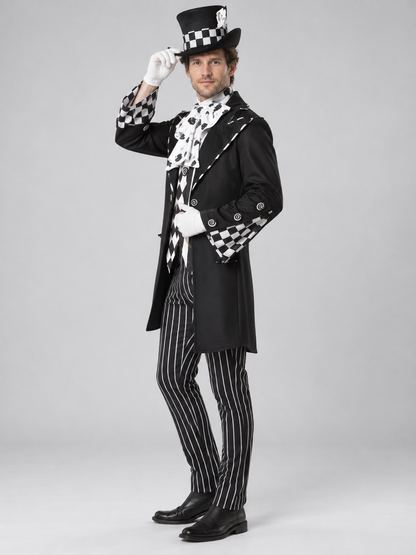 Adult Costume: Tailcoat, Pants, Top Hat, Jabot