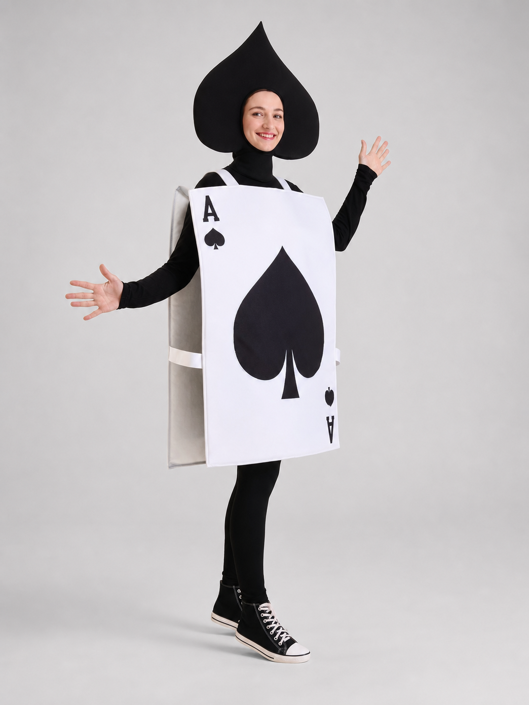 Ace of Spades Playing Card Costume for Performances