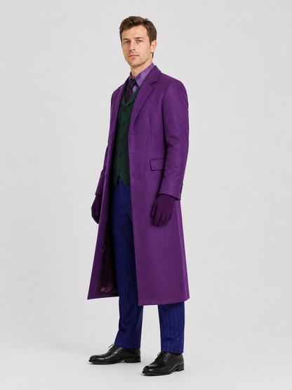 The Dark Knight Joker Cosplay Costume, Purple side view