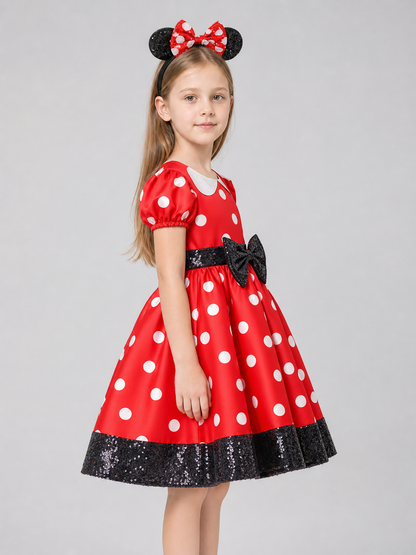 Mouse Costume: Red Polka Dot Dress