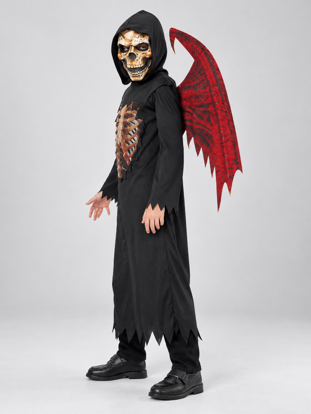Kids' Demon Carnival Costume with Wings and Mask