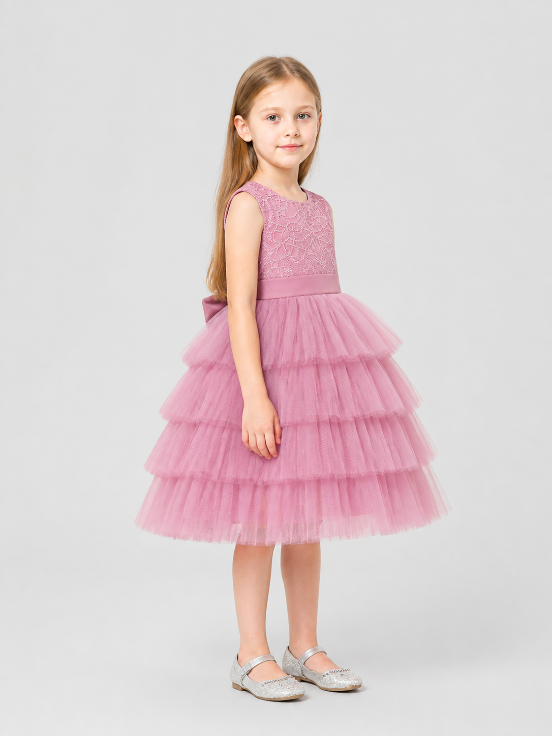 Sleeveless Sequin Tutu Dress for Birthday Celebrations