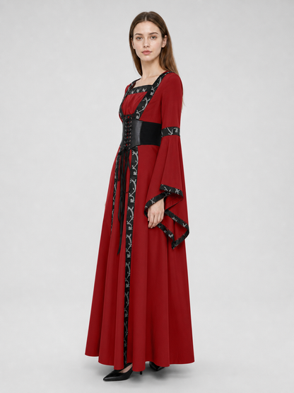 Gothic Medieval Hooded Dress