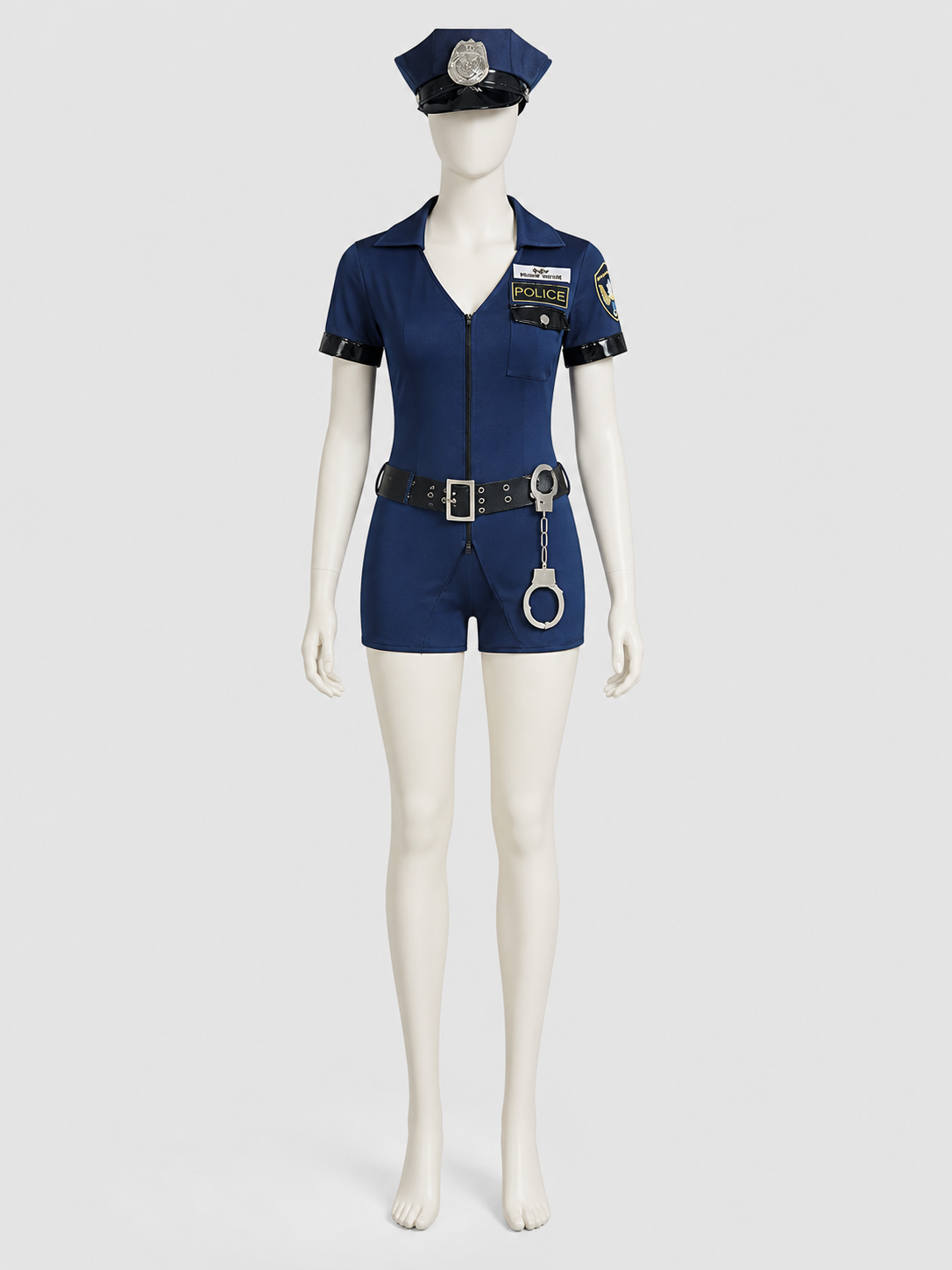 Halloween Police Costume with Accessories S-XXXL side view