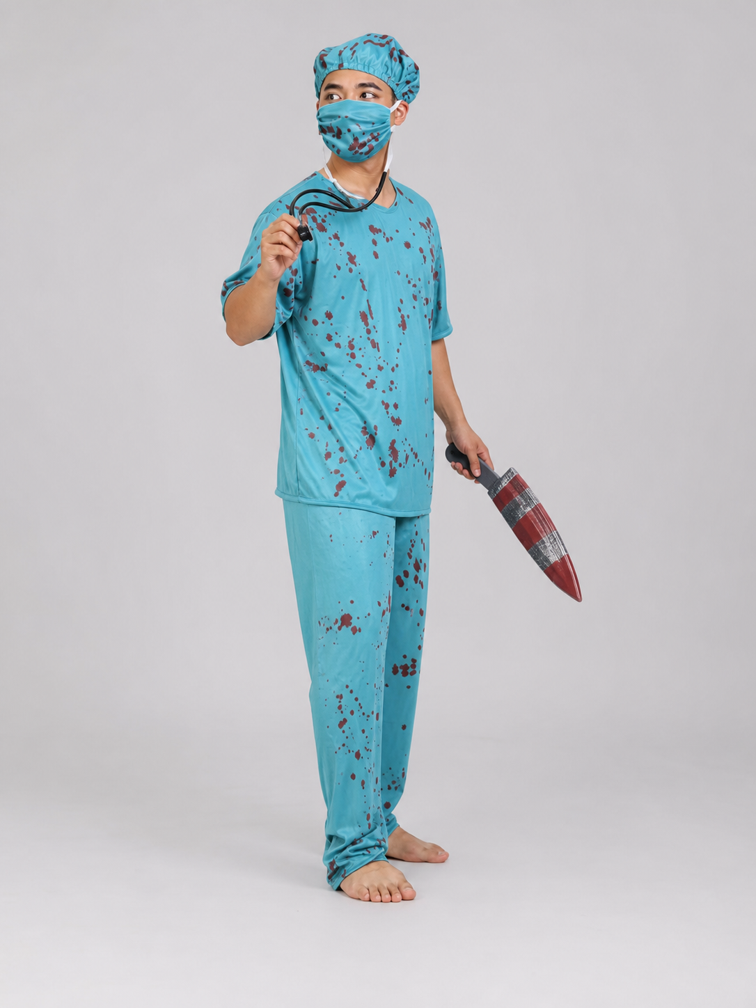 Surgeon Costume with Bloody Knife