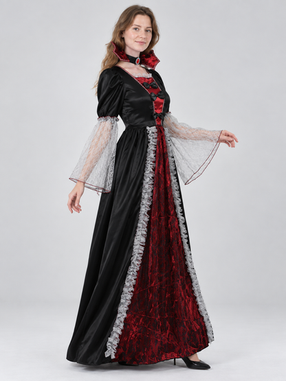 Halloween Carnival Costume with Dress and Collar