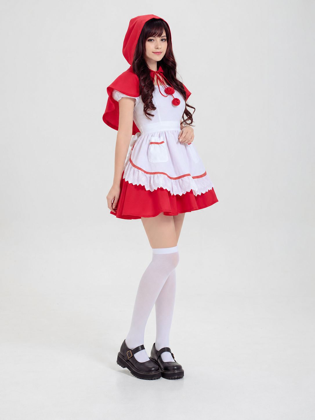 Little Red Riding Hood Costume with Cape and Apron