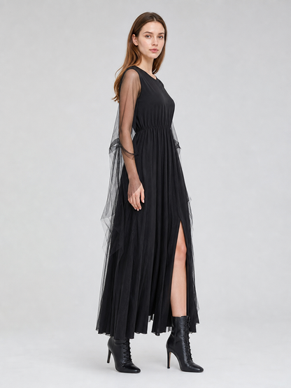 Vampire Costume: Gothic Halloween Dress side view