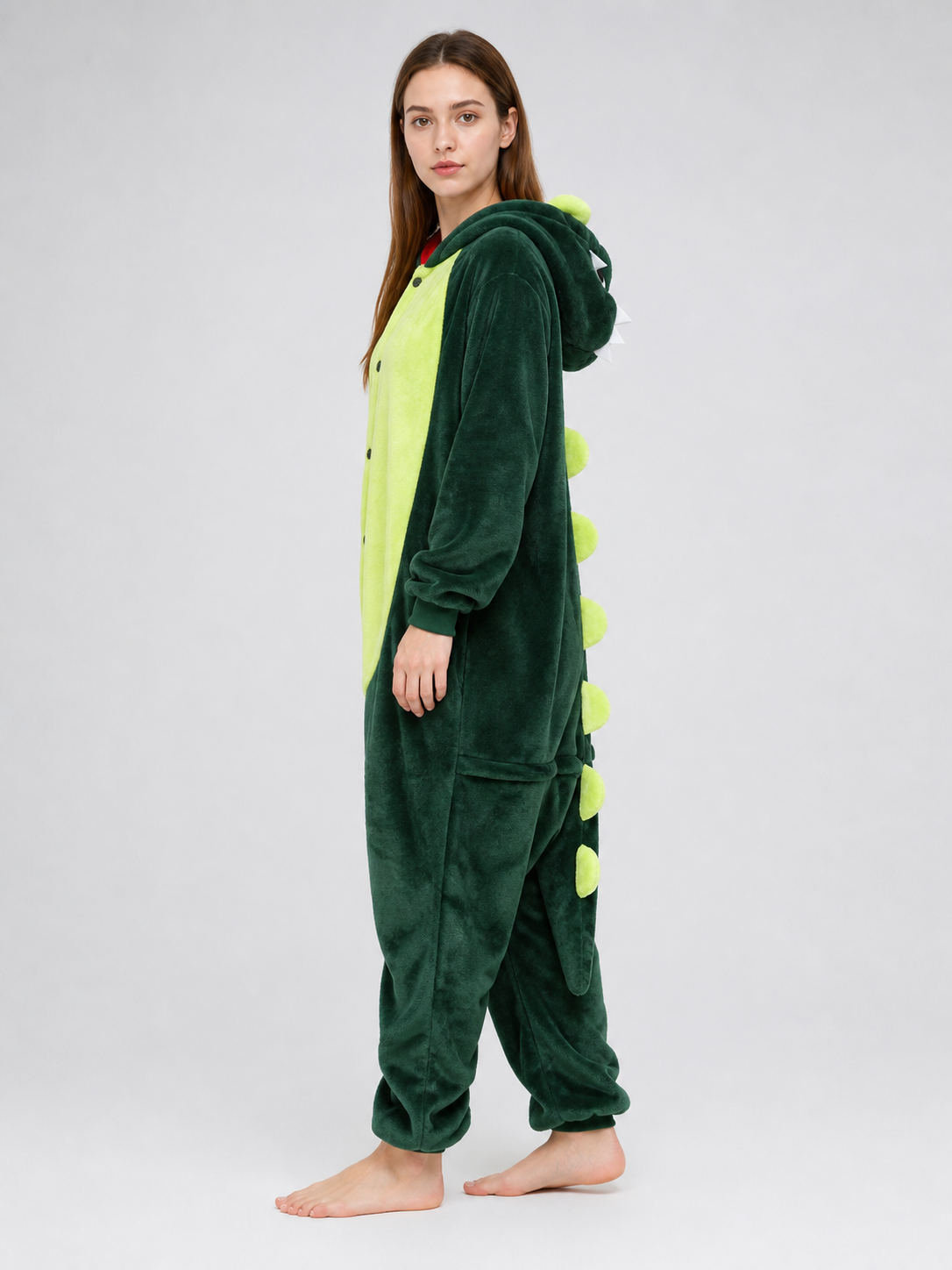 Hooded Dinosaur Costume Jumpsuit