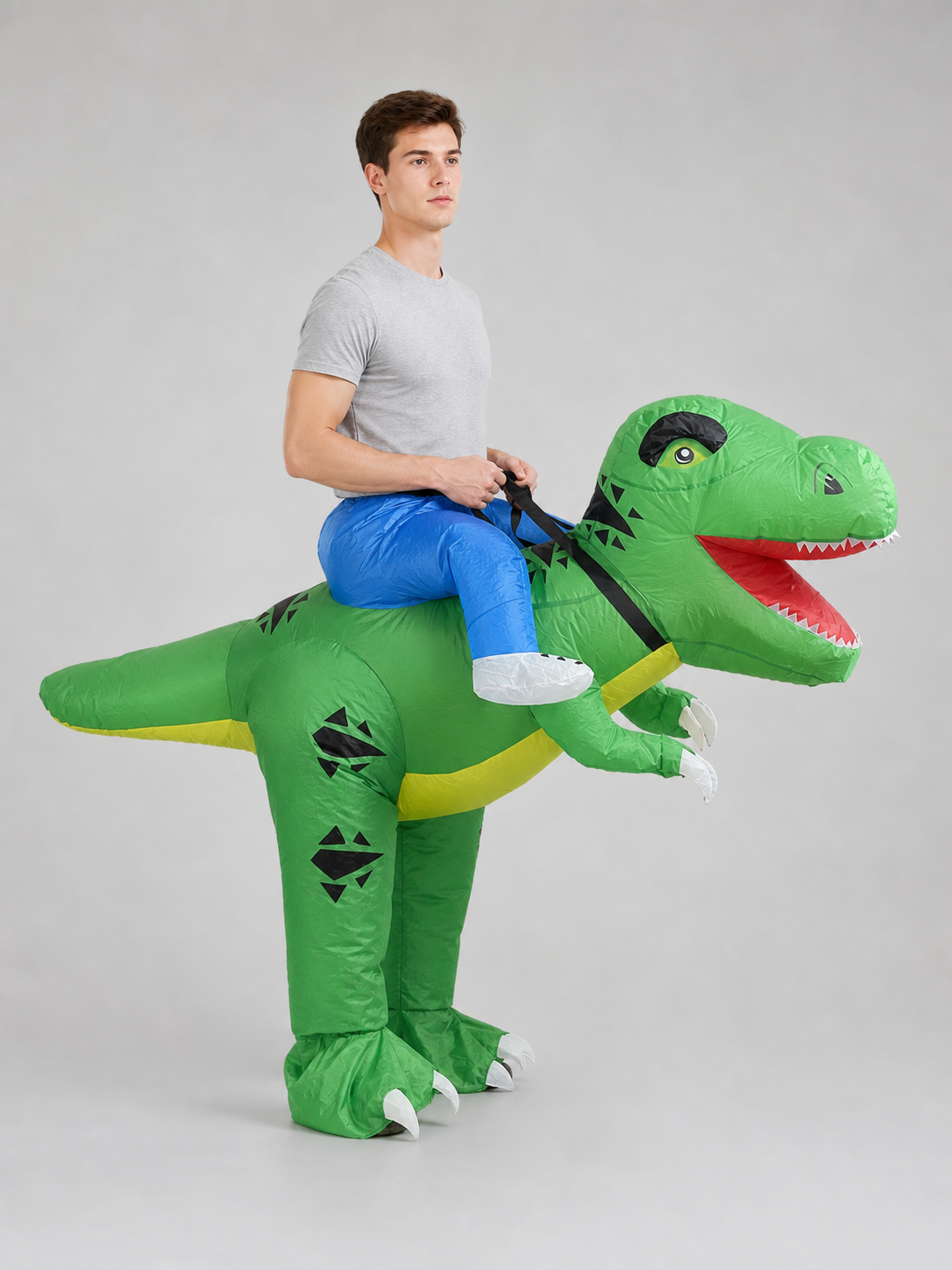 Green Inflatable Dinosaur Costume, One Size