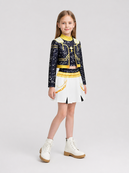 Stage Cosplay Costume, Top and Skirt, 2-Piece Set side view