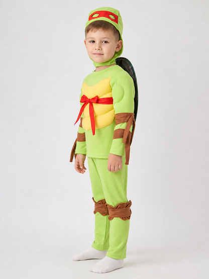 Kids' Ninja Turtles Costume with Mask and Pants