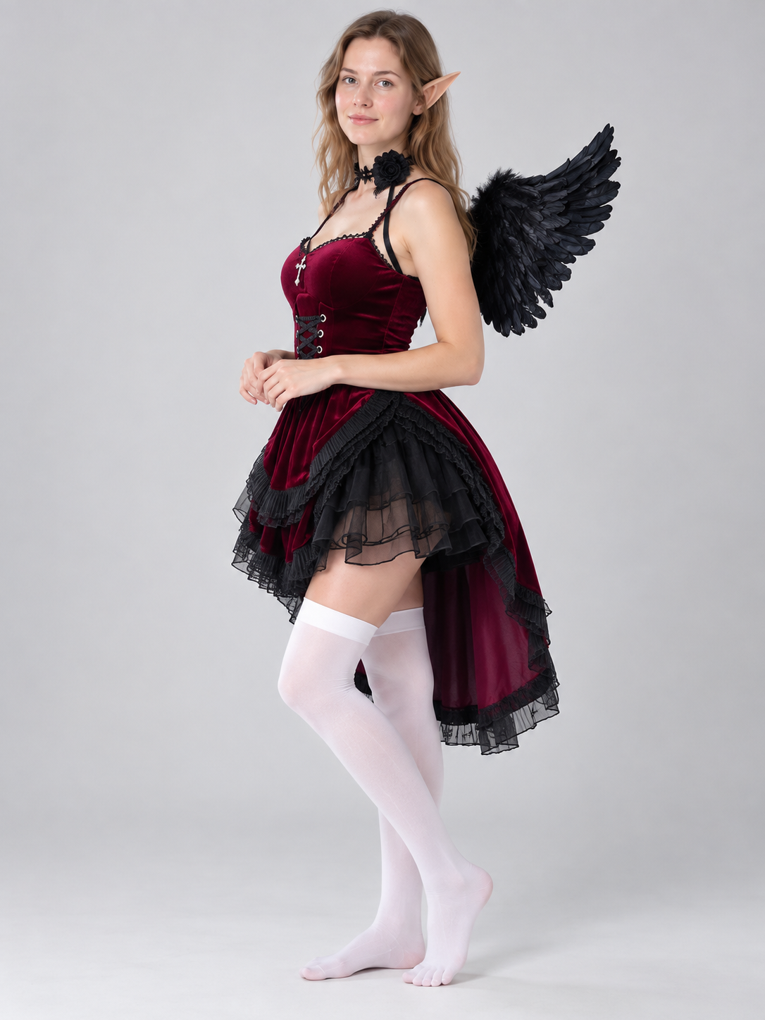 Carnival Costume Accessory Set: Wings, Ears