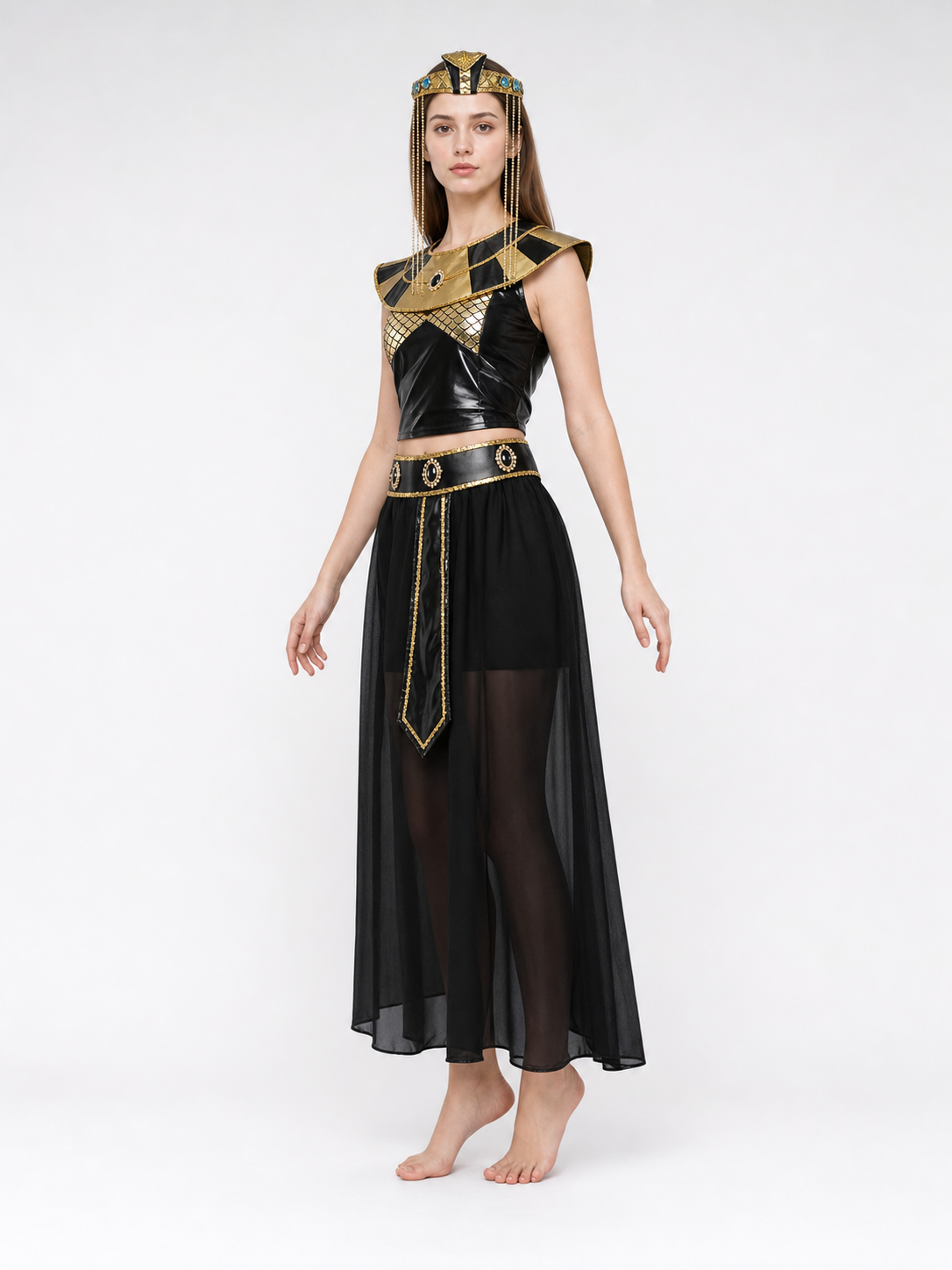Cleopatra Costume, Egyptian Look, Set
