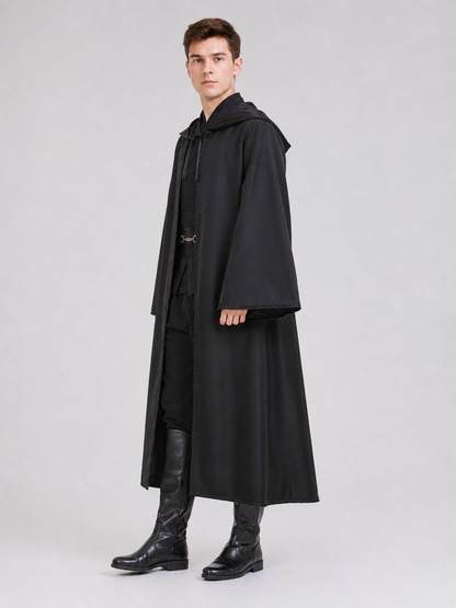 Costume set with a long robe and hood