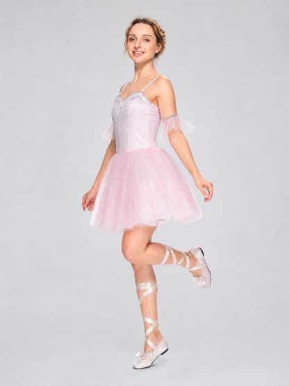 Ballet Stage Dress with Tutu Skirt