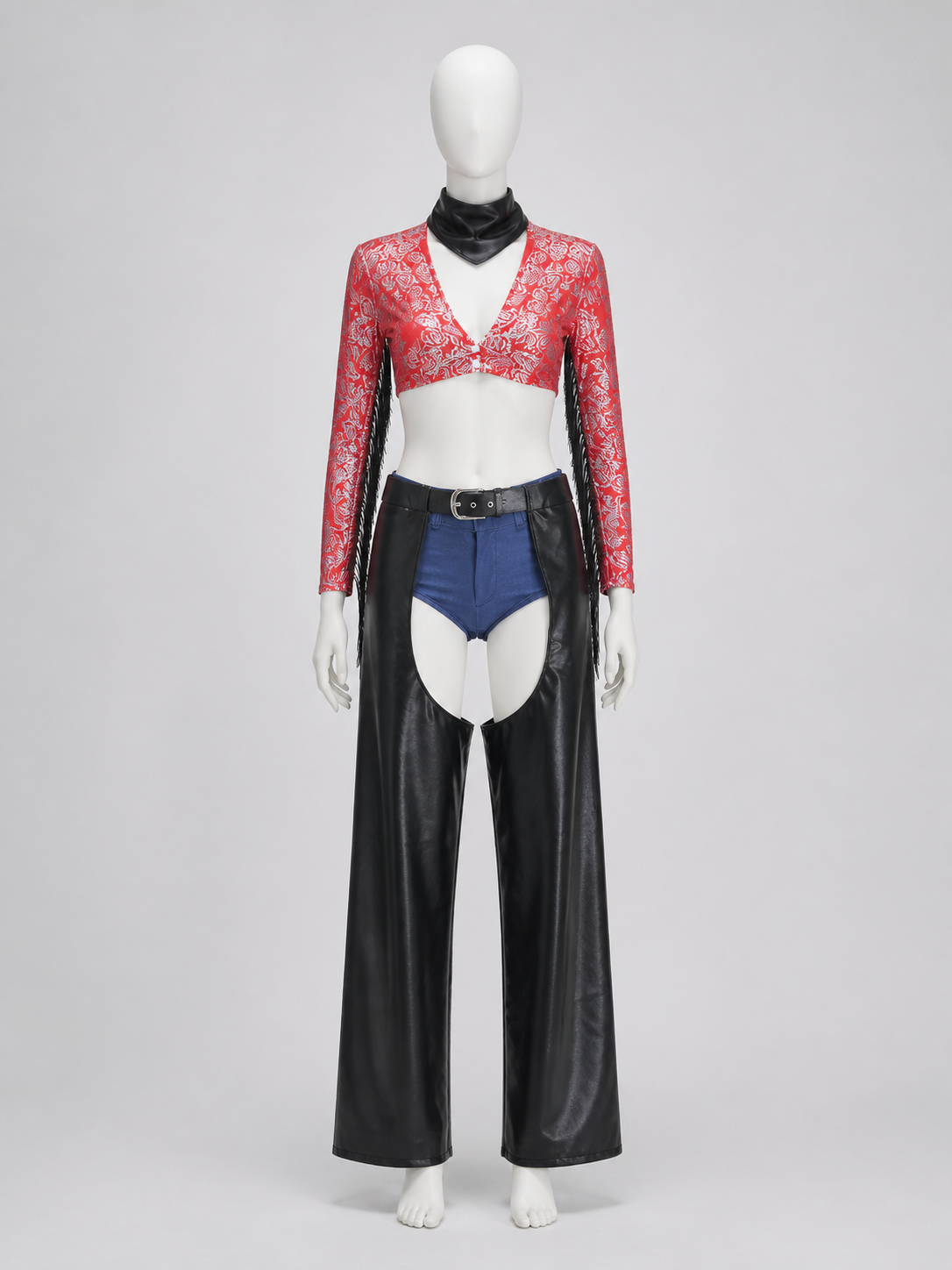 Pirate Costume with Top and Wide-Leg Pants side view