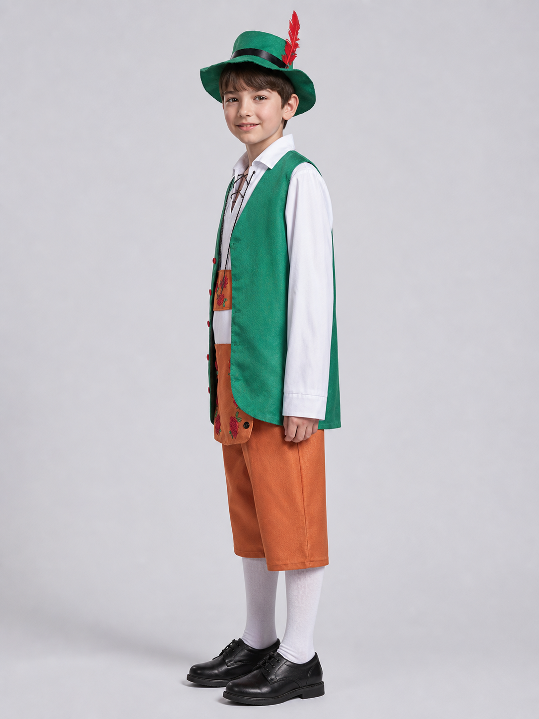 Bavarian-Style Carnival Costume with Hat