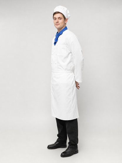 Halloween chef costume with apron and chef hat