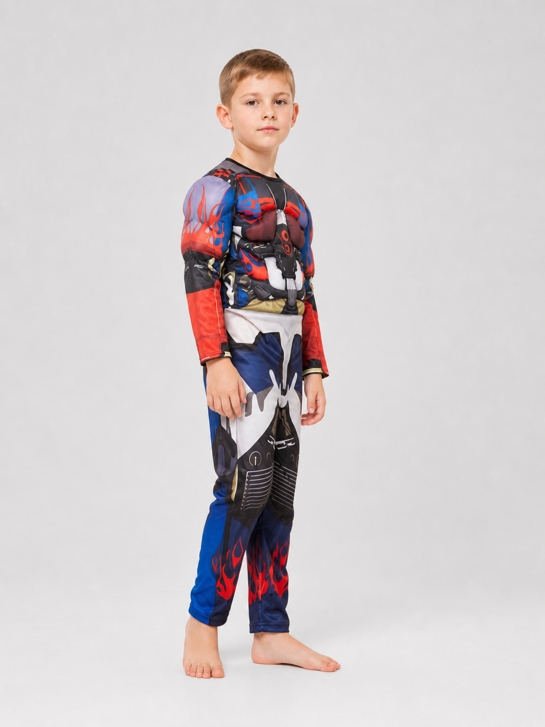 Superhero costume with mask, jumpsuit