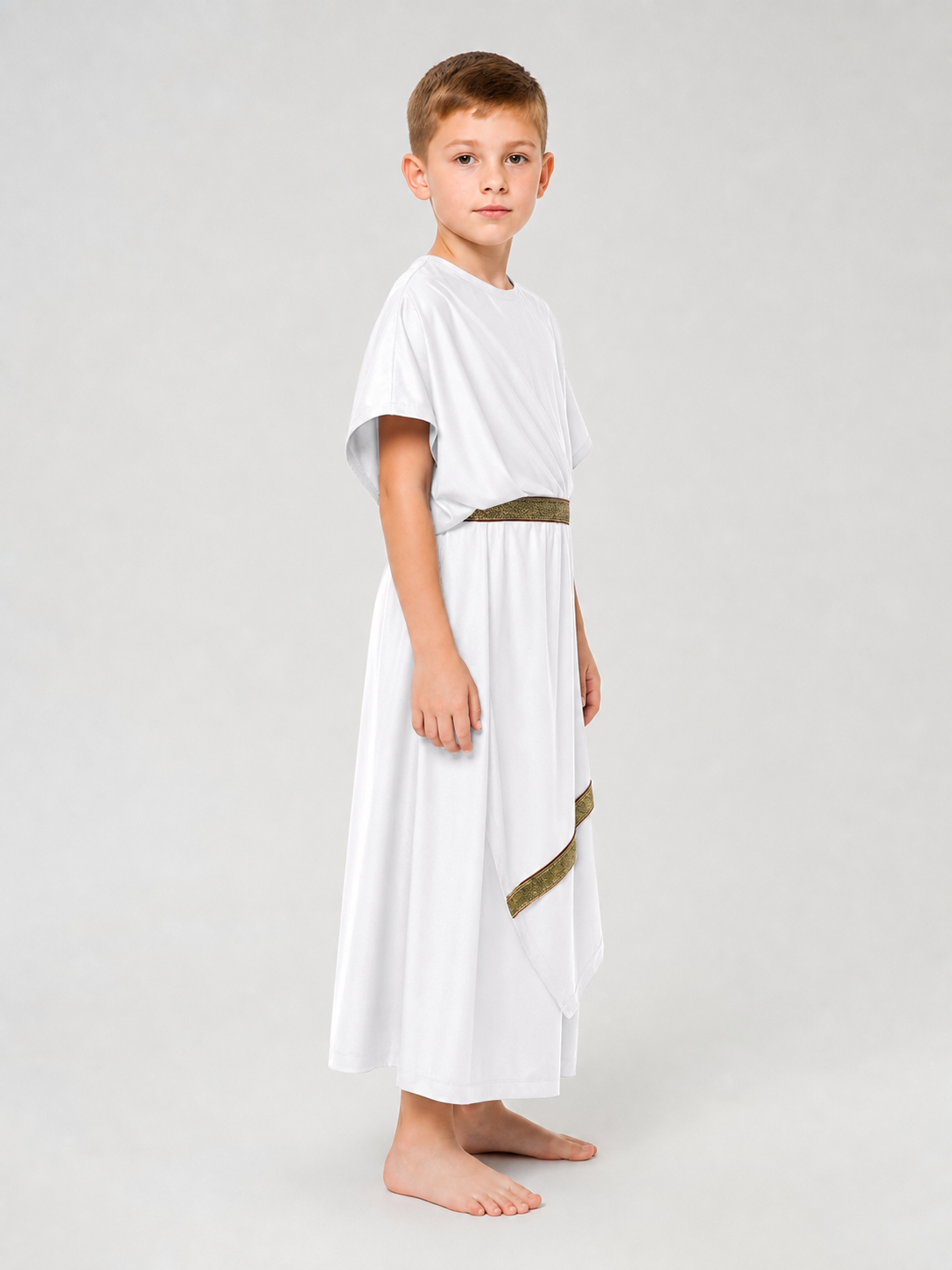 Greek-style costume: white tunic with belt