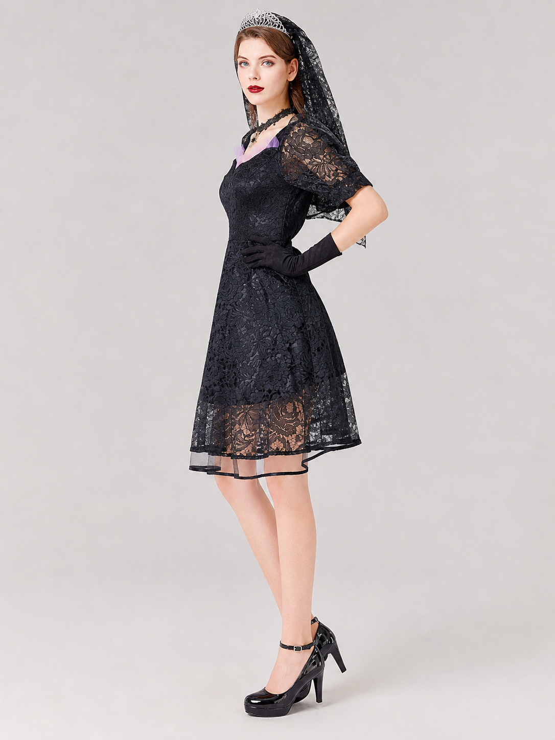 Black Gothic Lace Dress