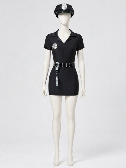 Police Costume for Cosplay and Stage Performances side view