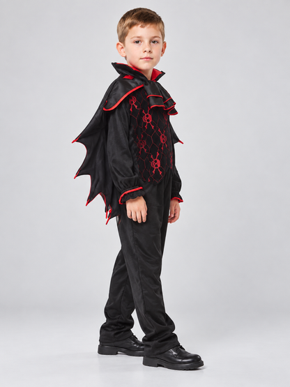 Children's Vampire Costume with Cape side view