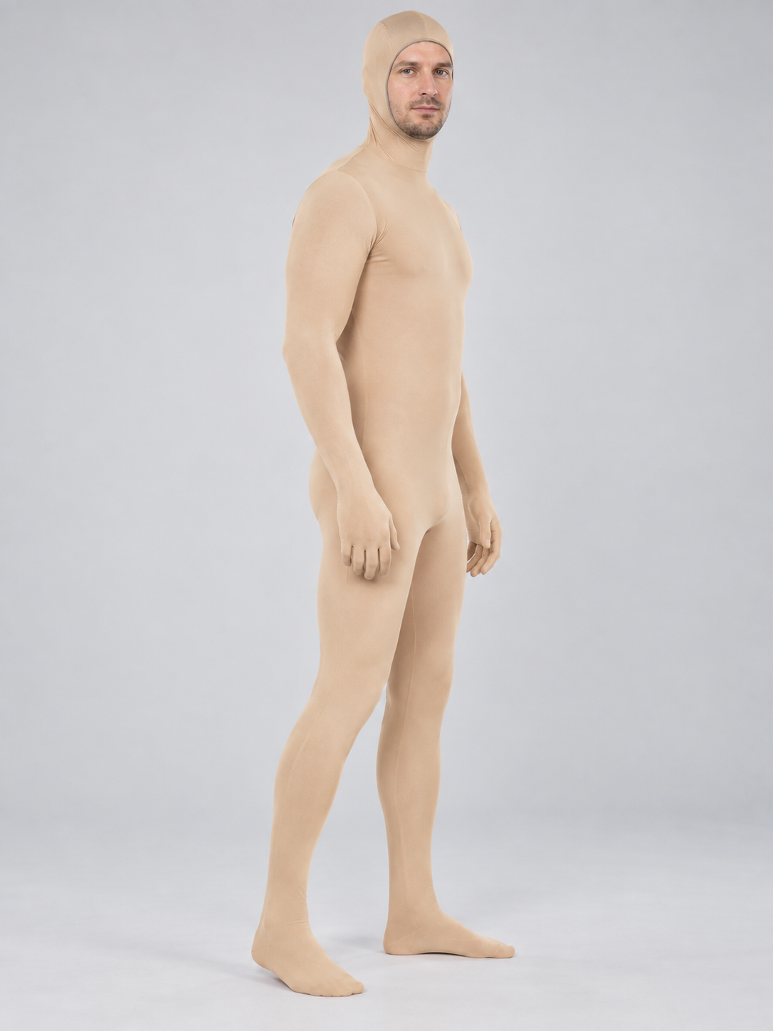 Skin-Tone Milk Silk Cosplay Bodysuit