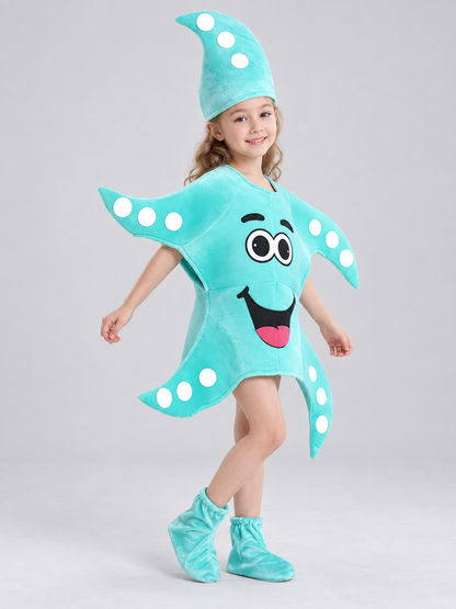 Kids' Starfish Costume with Headpiece