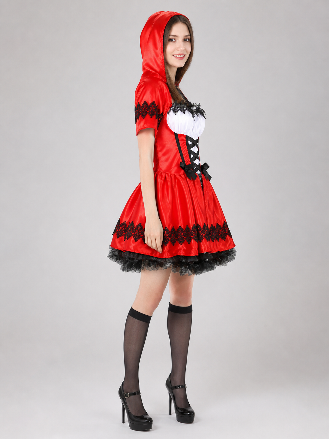 Little Red Riding Hood Hooded Cosplay Dress