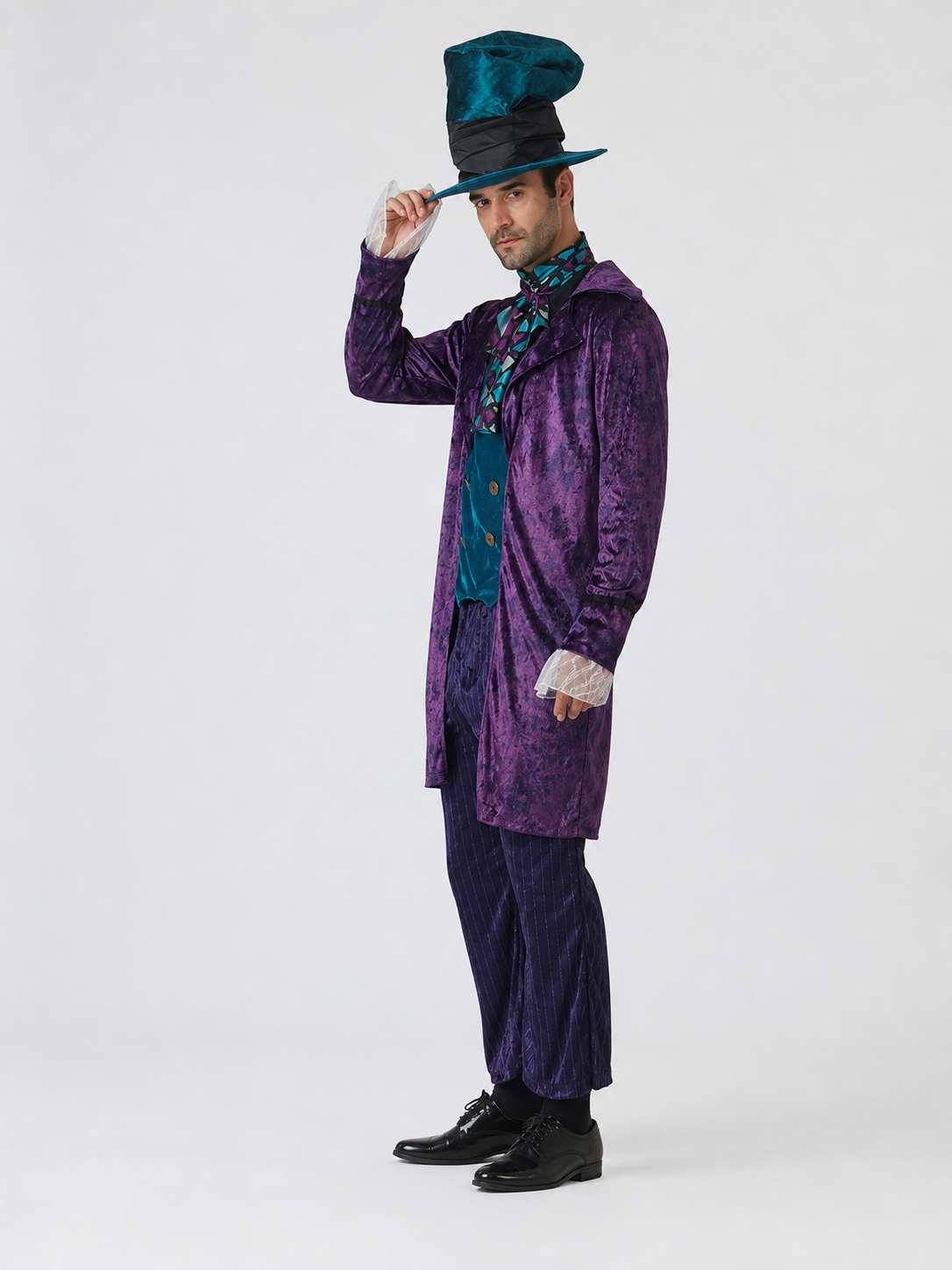 Theatrical Costume with Top Hat, Purple Ensemble