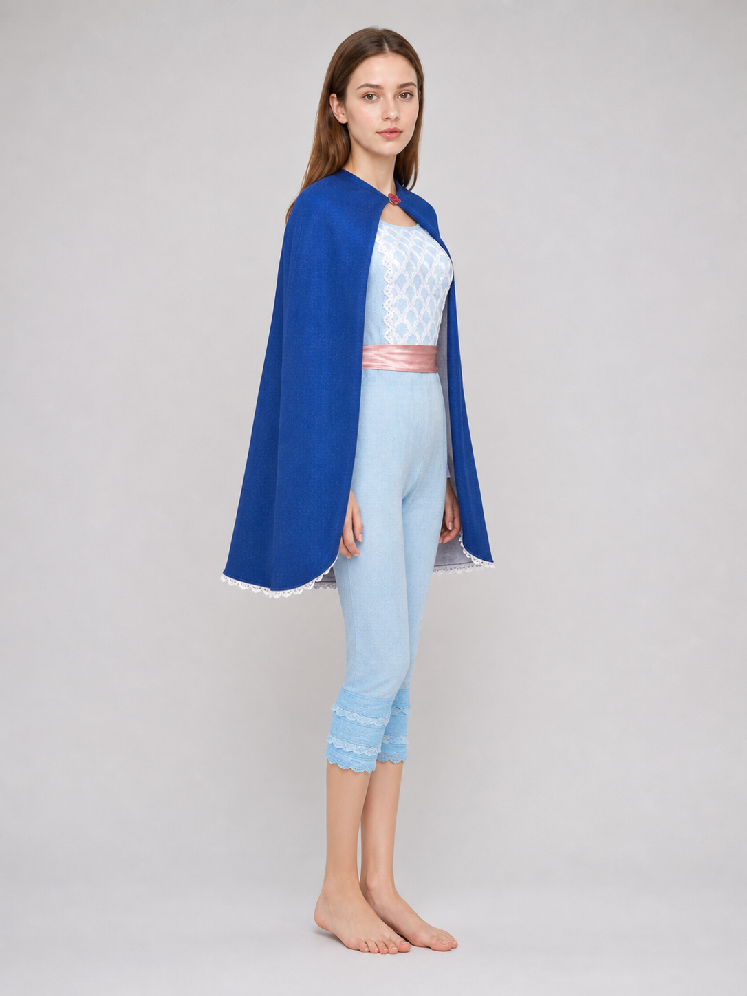 Cosplay Costume with Cape, Top, and Pants