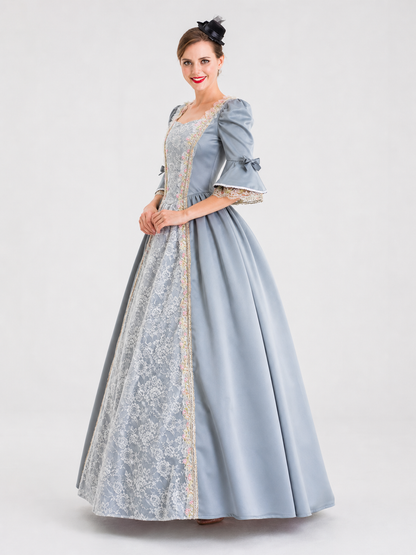 Historical-Style Carnival Dress with Lace