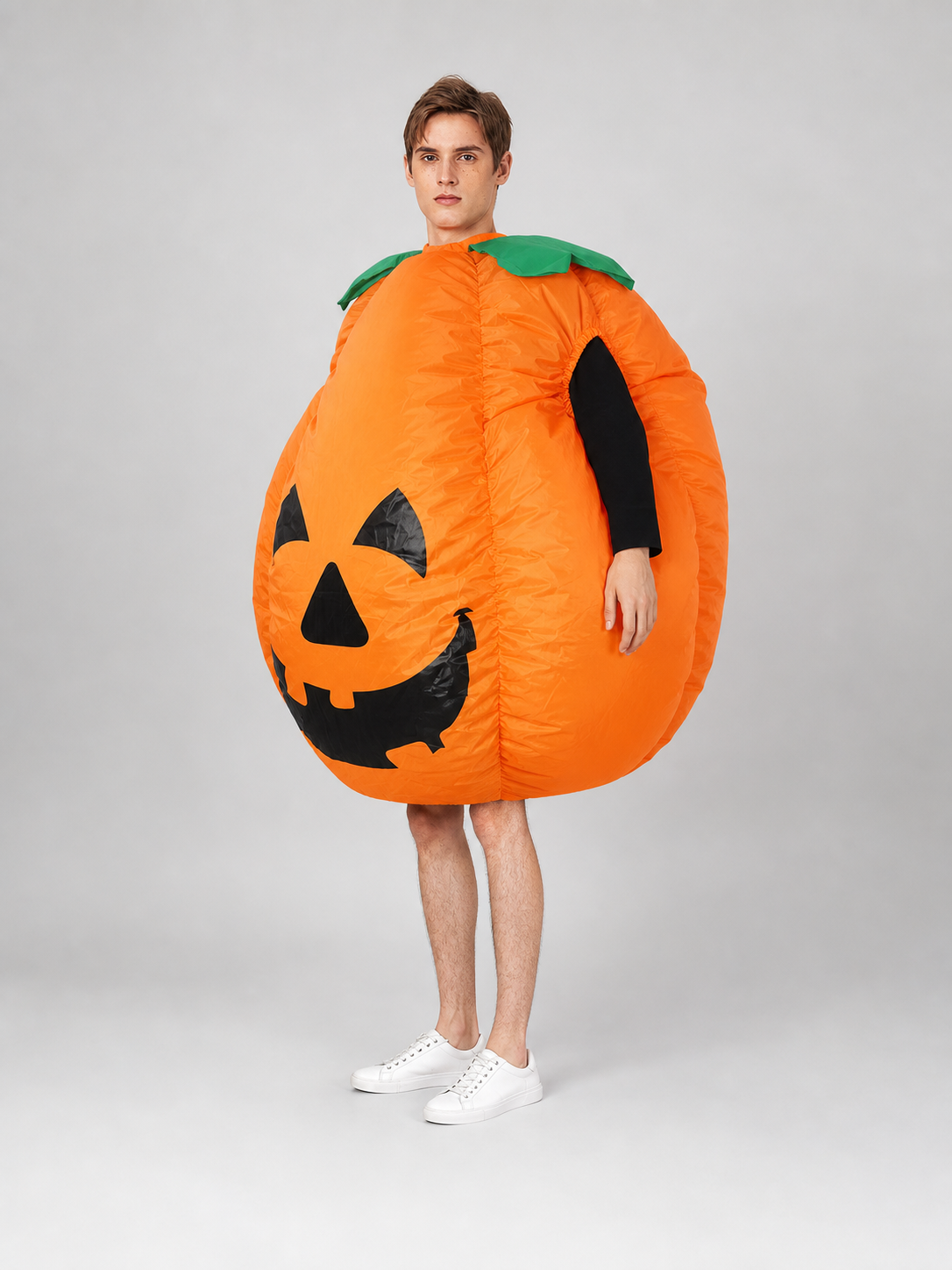Inflatable Pumpkin Costume with Hat for Halloween