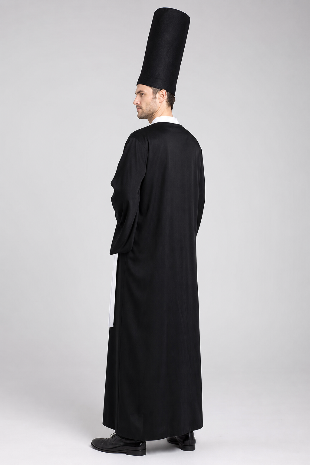 Chinese-Style Zombie Costume with Black Hat