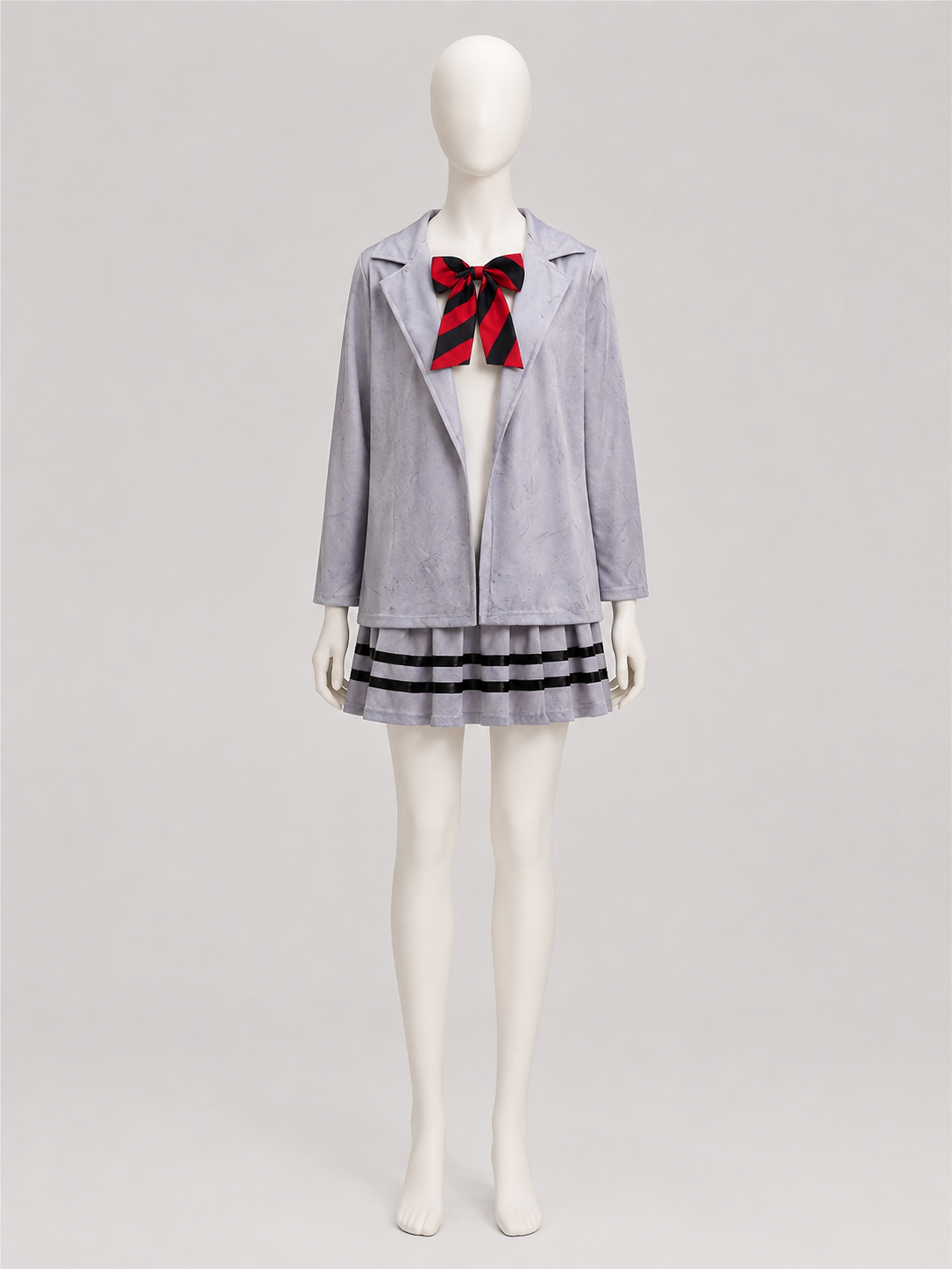 Children’s Zombie Costume: Jacket, Skirt, and Bow Tie side view