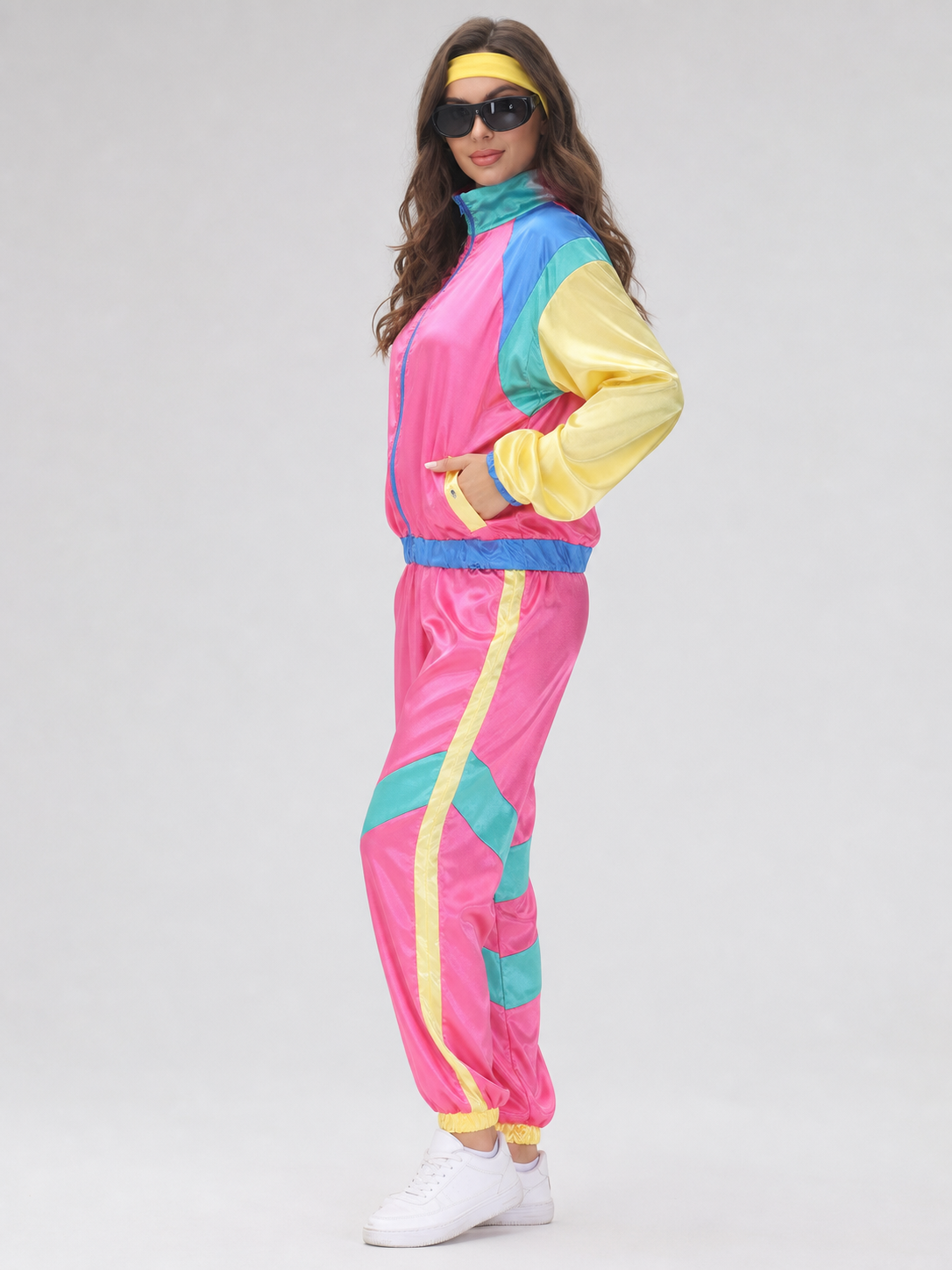 Retro Sports-Style Two-Piece Stage Costume