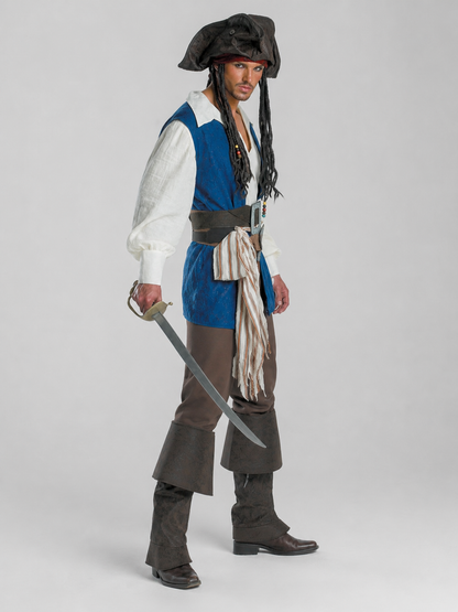 Pirate Costume with Hat and Belt