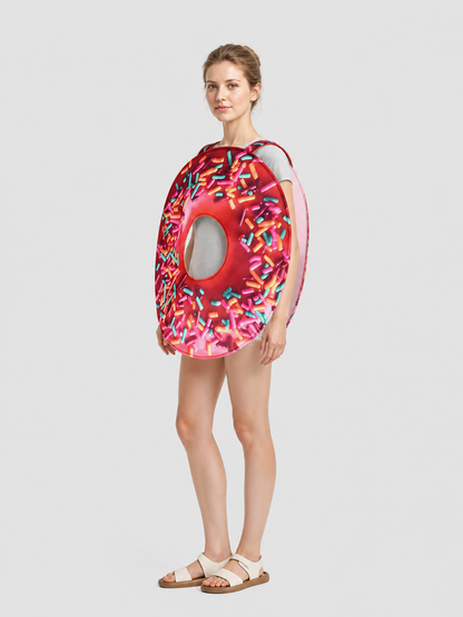 Donut Carnival Costume with Colorful Sprinkles side view