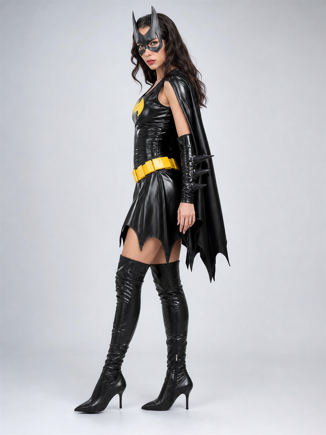 Bat Cosplay Costume with Mask and Cape