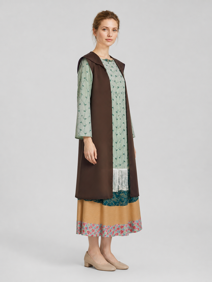Sybill Trelawney Fringe Costume Dress for Halloween side view