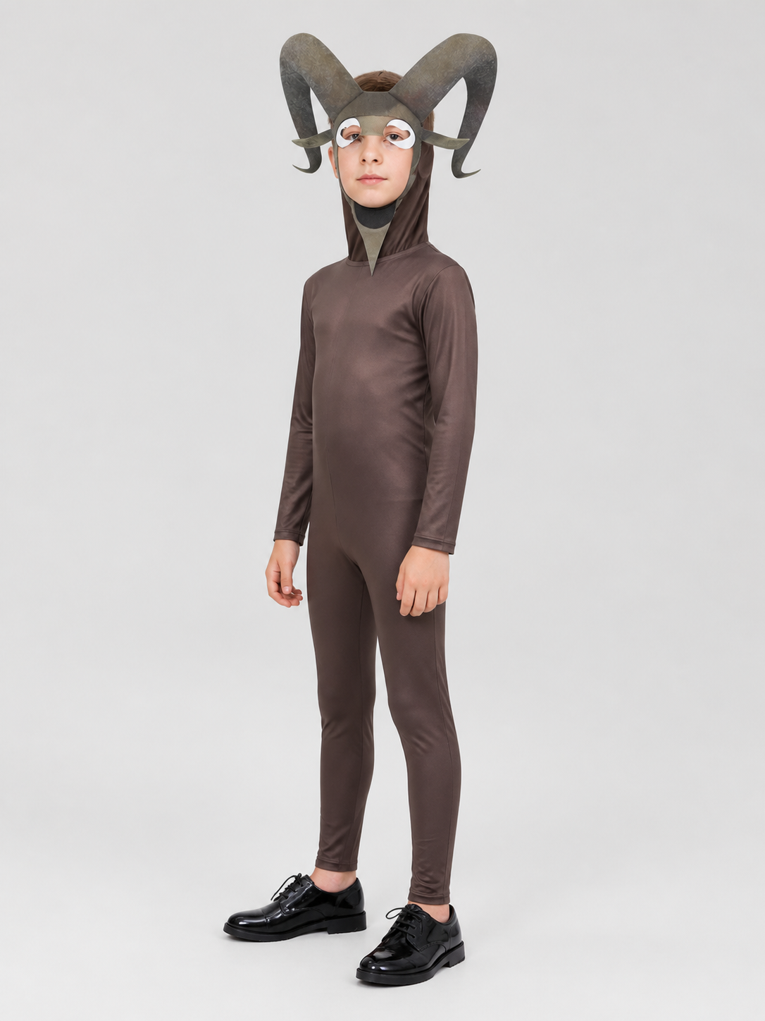Carnival Jumpsuit "Goat Monster" with Hood side view