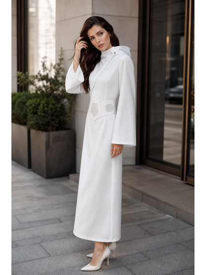 Princess Leia Hooded Dress Costume with Belt