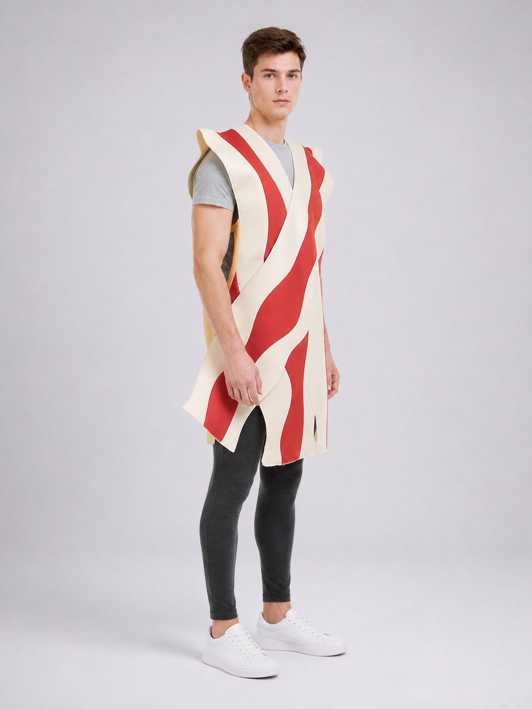 Carnival Tunic Costume with Red Stripes
