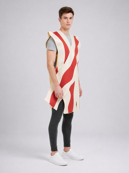 Carnival Tunic Costume with Red Stripes