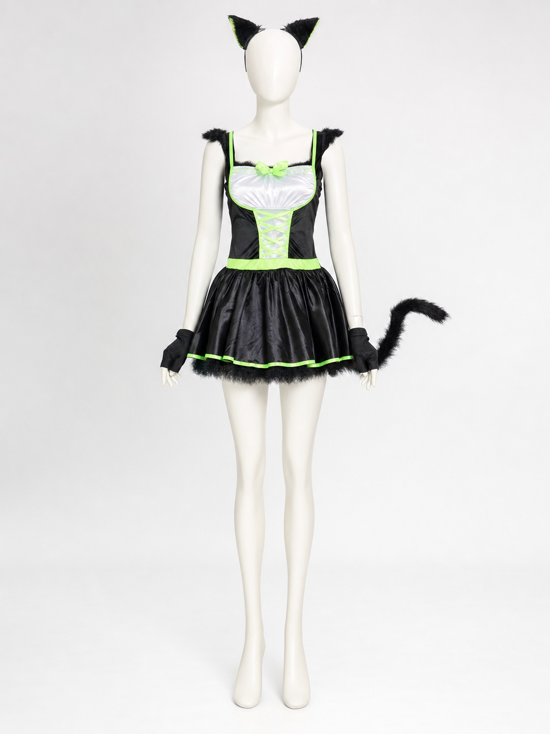 Cat Cosplay Costume with Ears and Tail