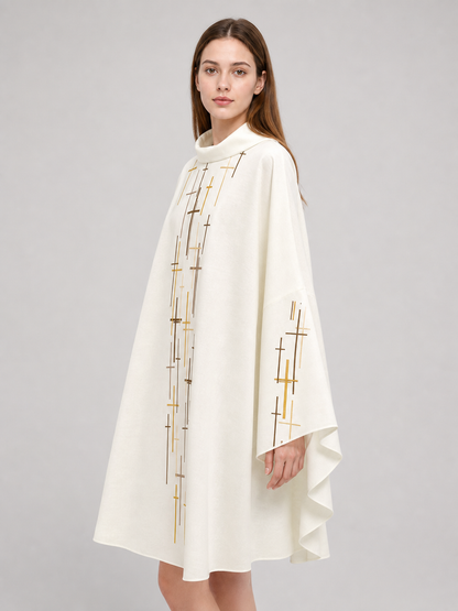 Religious Ceremonial Robe with Cross Pattern